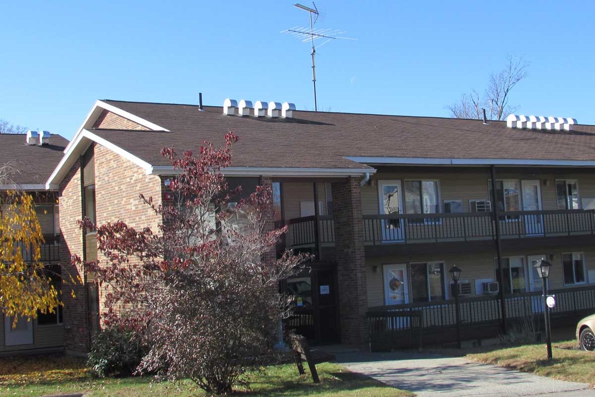 Side biew of Rainbow Terrace building